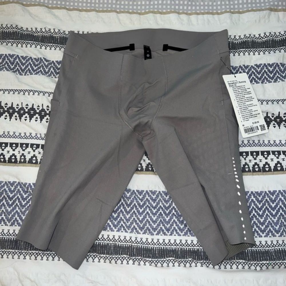 NWT Lululemon Men’s Senseknit Running‎ Short 10" Size M GULG Gray New